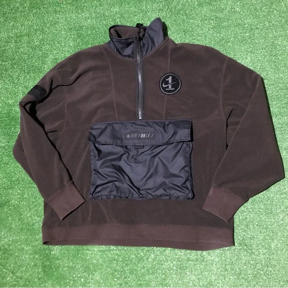 Nike Sweaters Nike Air Force Brown Sweater With Big Middle